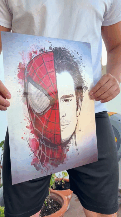 Lenticular 3D Spiderman Miltiverso